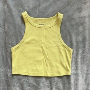 Wild Fable Neon Yellow Crop Top